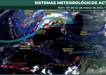 Hoy se prevén lluvias y chubascos en la Península de Yucatán