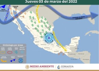 Continuará el ambiente caluroso pero con probabilidad de intervalos de chubascos