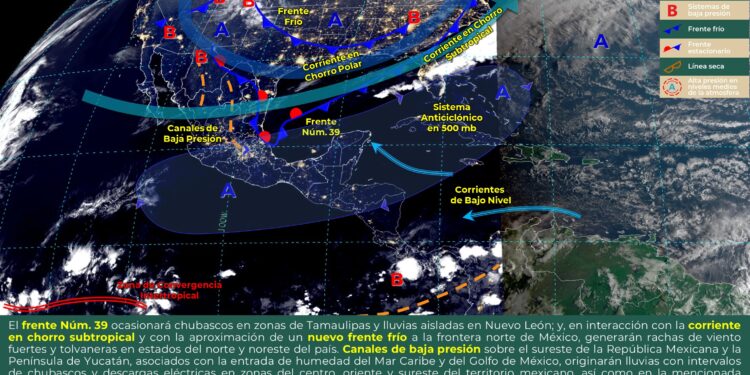 Inicia abril con intervalos de chubascos y evento de surada en la Península de Yucatán