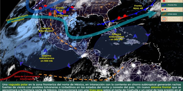 Lunes caluroso en la Península de Yucatán