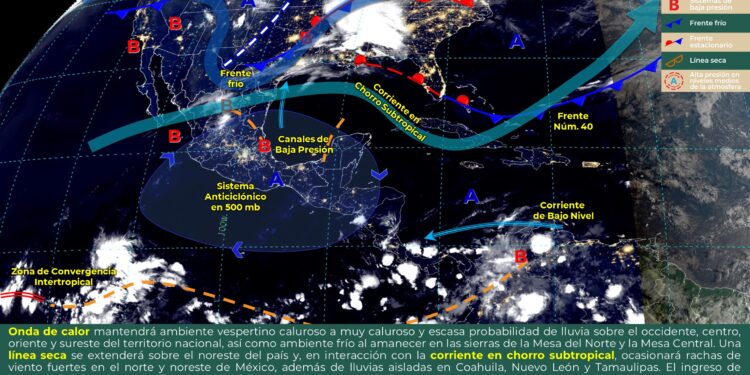 Calor y evento de surada para este día en la Península de Yucatán