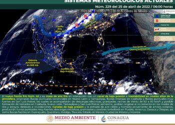 Inicio de semana con chubascos y descargas eléctricas en la Península de Yucatán