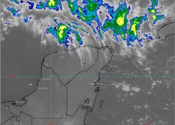 Lluvias con intervalos de chubascos en la Península de Yucatán para este jueves