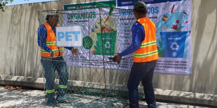Inicia programa piloto de Reciclado de desechos en Isla Mujeres