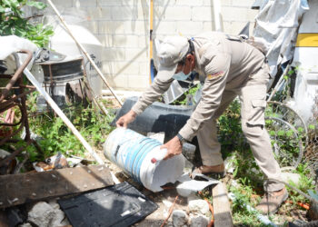 Para el control larvario del mosquito portador del dengue, zika y chikungunya suman un total de 256 mil 765 casas visitadas