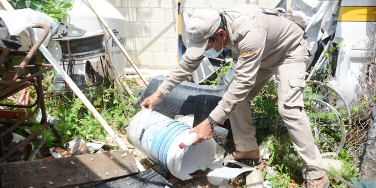 Para el control larvario del mosquito portador del dengue, zika y chikungunya suman un total de 256 mil 765 casas visitadas