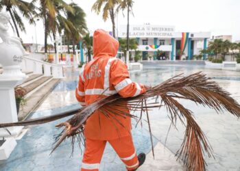 Continuarán las lluvias en Isla Mujeres