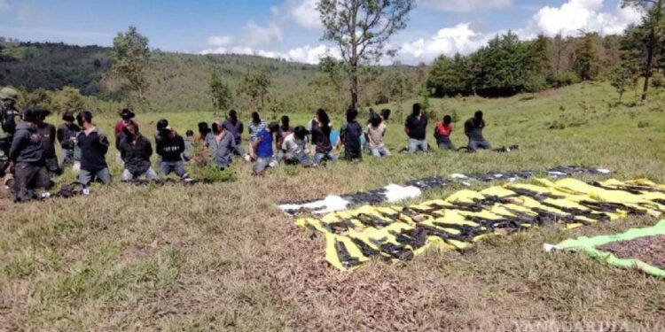 Caen 37 presuntos miembros del CJNG en Michoacán