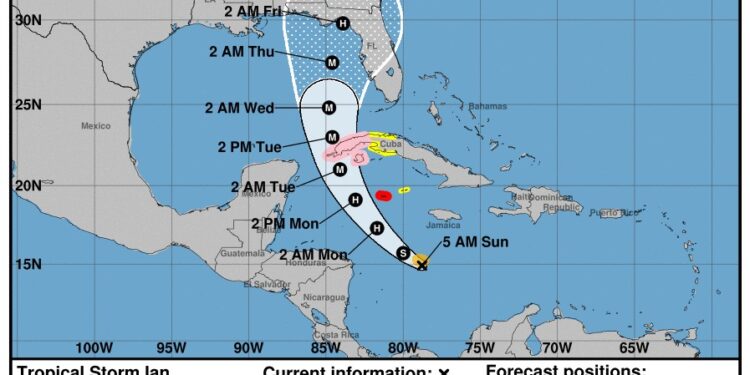 Mantienen vigilada a la Tormenta Tropical IAN
