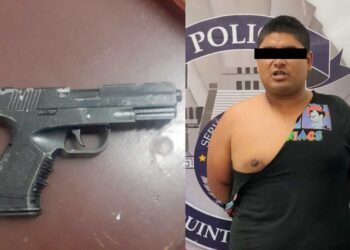 Marino detenido en Isla Mujeres portaba arma de plástico