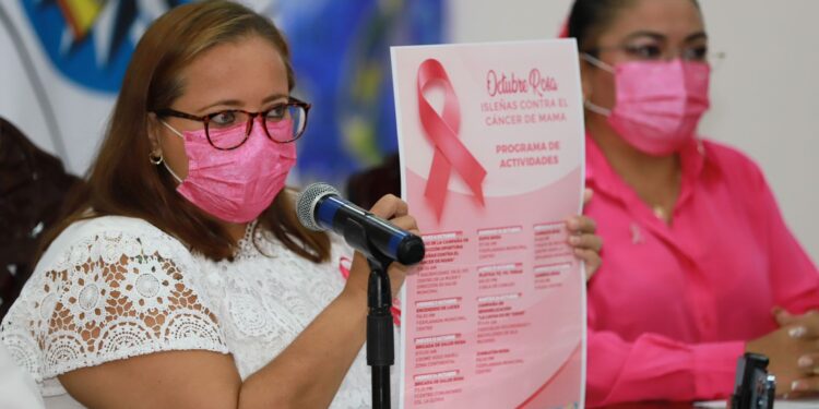 Presentan campaña contra el Cáncer de Mama en Isla Mujeres
