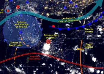 Remanentes de Karl provocará lluvias sobre Veracruz, Oaxaca, Chiapas y Tabasco