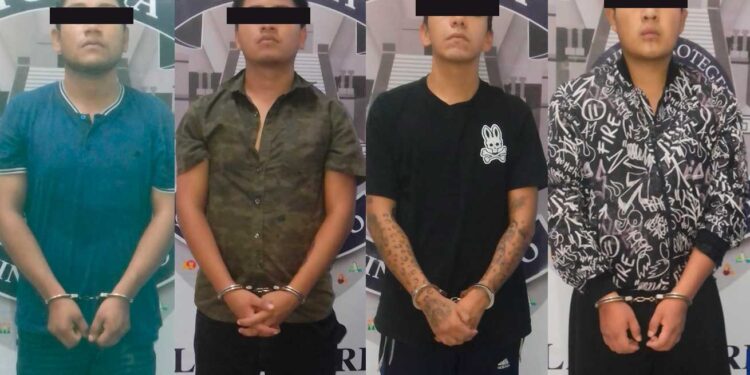 Detienen a cuatro sujetos con más de más de 200 dosis de drogas