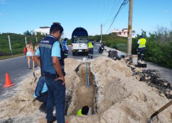 Reparación en tubería principal de Aguakan deja sin agua varias colonias