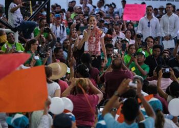 Es un honor tener a Claudia hoy!’’, simpatizantes quintanarroenses le dieron la bienvenida a Sheinbaum