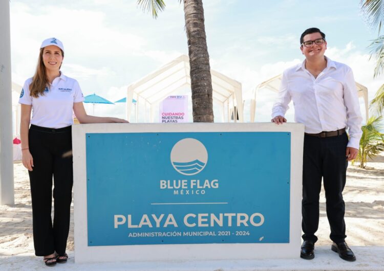 Recibe Isla Mujeres por segundo año consecutivo distintivo BlueFlag