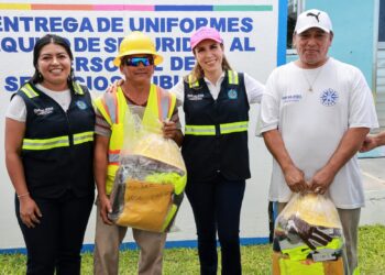 Atenea Gómez continúa dignificando la labor del personal de Servicios Públicos de Isla Mujeres