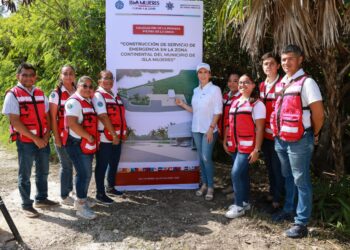 Atenea Gómez Ricalde marca el inicio de la construcción del Centro de Servicio de Emergencia en Costa Mujeres