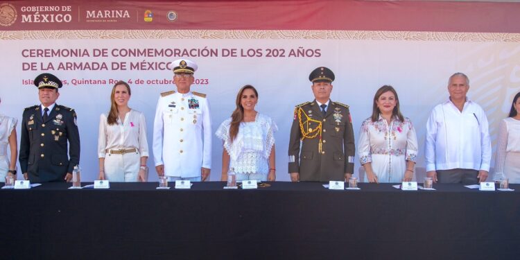 Mara Lezama encabeza conmemoración del 202 aniversario de la creación de la Armada de México | Coordinación General de Comunicación
