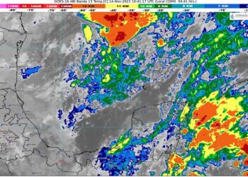 Se forma zona Baja Presión al suroeste del Mar Caribe