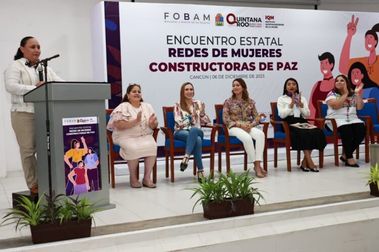 En coordinación con la Gobernadora Mara Lezama promueve la prevención de la violencia contra las mujeres impulsando una cultura de paz en Isla Mujeres