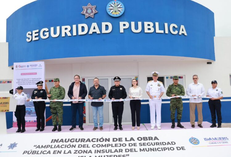 Atenea Gómez Ricalde inaugura la nueva Casa del Policía en Isla Mujeres