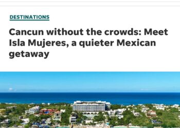 Promueve diario estadounidense Usa Today a Isla Mujeres como destino turístico