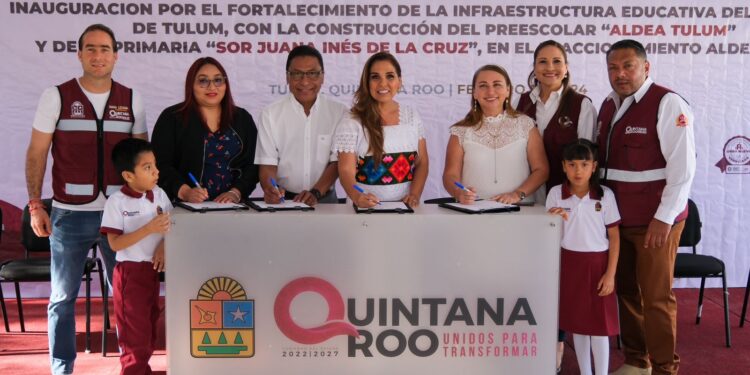 Inaugura Mara Lezama preescolar y primaria con inversión de más de 30 mdp en Tulum