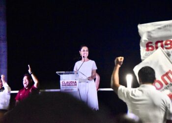 Se pronuncia Sheinbaum en contra de la privatización del agua, en Cancún