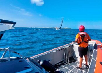 Personal naval brindó apoyo durante la XXXII Regata al Sol, en Isla Mujeres, Quintana Roo