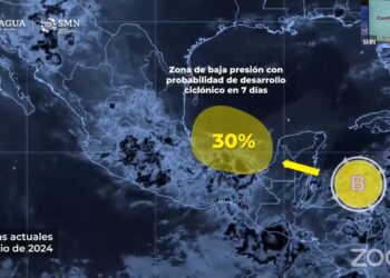 Pronostica Conagua hasta 200 mm de lluvia para Quintana Roo