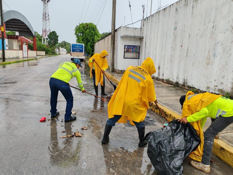 Gobierno Municipal de Isla Mujeres llama a tomar medidas preventivas ante las lluvias registradas