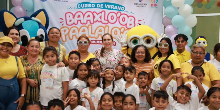 Gobierno de Atenea Gómez Ricalde trabaja para promover el desarrollo de infancias sanas en Isla Mujeres