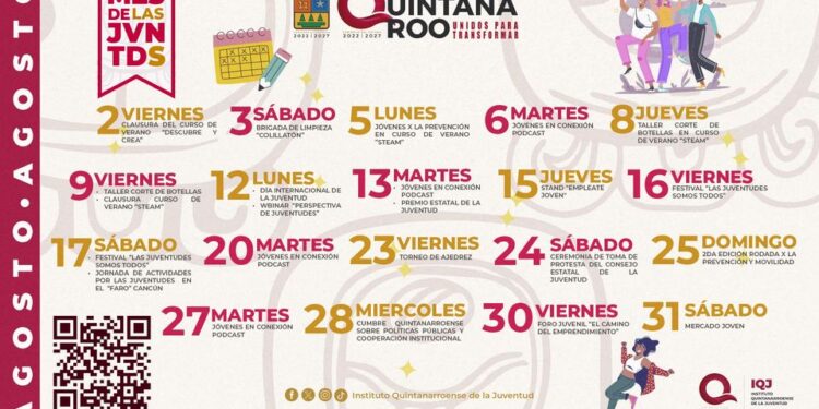 IQJ anuncia el calendario de actividades para el Mes de las Juventudes