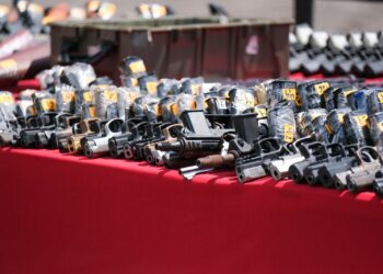 Con destrucción de armas, en coordinación con SEDENA, avanzamos en la Construcción de Paz: Mara Lezama