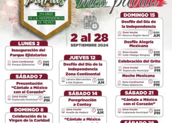 Gobierno de Isla Mujeres lanza programa de actividades con motivo de las Fiestas Patrias