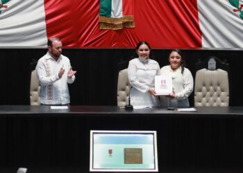 Recibe XVIII Legislatura el Segundo Informe de la Gobernadora Mara Lezama.