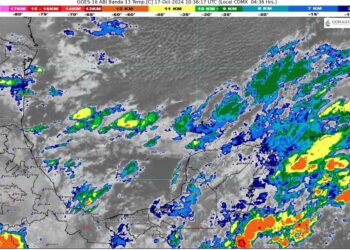 Continuarán las lluvias en Quintana Roo