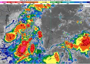 Continuarán las lluvias en Quintana Roo