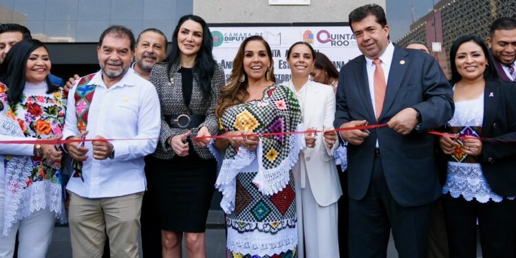 Belleza y riqueza cultural e histórica de Quintana Roo se expone en la Cámara de Diputados, en muestra que inauguró Mara Lezama