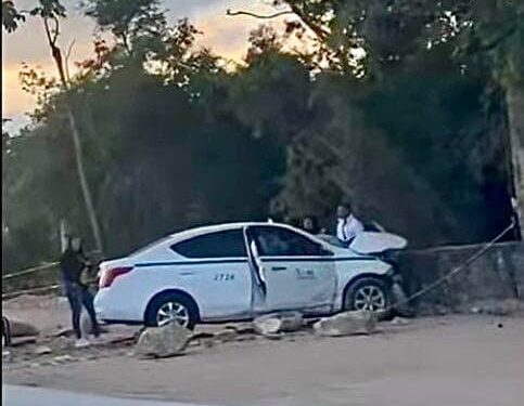Muere taxista de Cancún al chocar contra camión en libramiento Mérida-Cancún