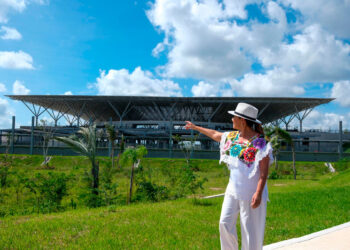 Supervisa Mara Lezama avance del entronque de la estación del Tren Maya con la carretera federal 180-D