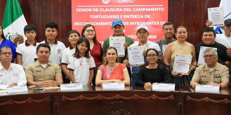 Atenea Gómez Ricalde encabeza Clausura de la Temporada 2024 del Campamento Tortuguero en Isla Mujeres