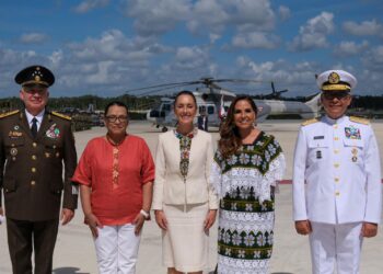 Reafirma Mara Lezama respaldo a Claudia Sheinbaum con la Fuerza Aérea Mexicana para defensa y protección del espacio aéreo nacional