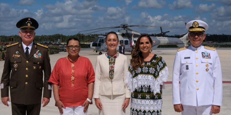 Reafirma Mara Lezama respaldo a Claudia Sheinbaum con la Fuerza Aérea Mexicana para defensa y protección del espacio aéreo nacional