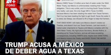 Donald Trump advirtió a México que Estados Unidos aplicará sanciones y más aranceles si no se resuelve una disputa por el agua
