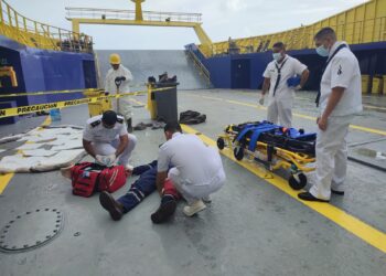 Marina realiza Simulacro Nivel II de Derrame de Hidrocarburos en Isla Mujeres, Quintana Roo