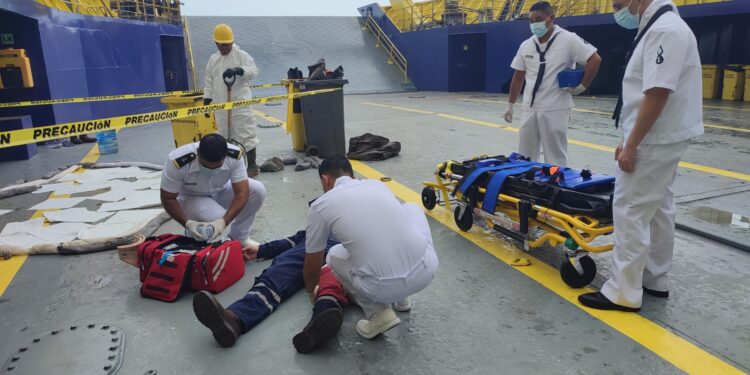 Marina realiza Simulacro Nivel II de Derrame de Hidrocarburos en Isla Mujeres, Quintana Roo