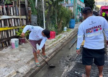 Acciones preventivas del Gobierno Municipal permiten rápida respuesta ante lluvias en Isla Mujeres